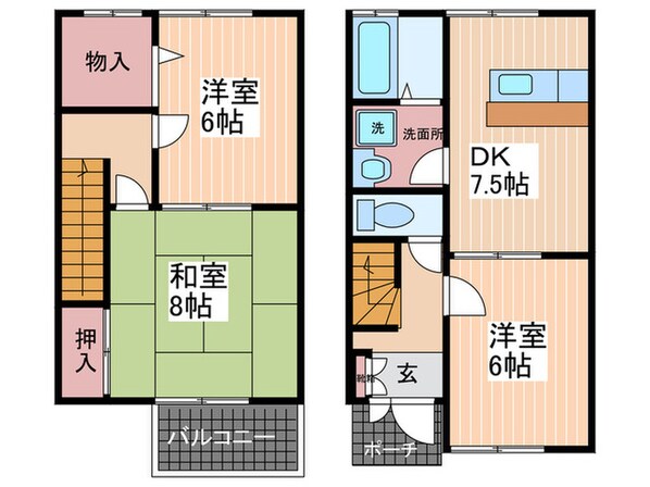 レジデンス川本Ａの物件間取画像